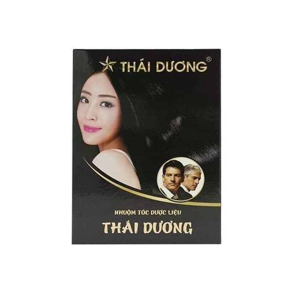 NHUỘM TÓC DƯỢC LIỆU THÁI DƯƠNG MÀU ĐEN HỘP 5 GÓI